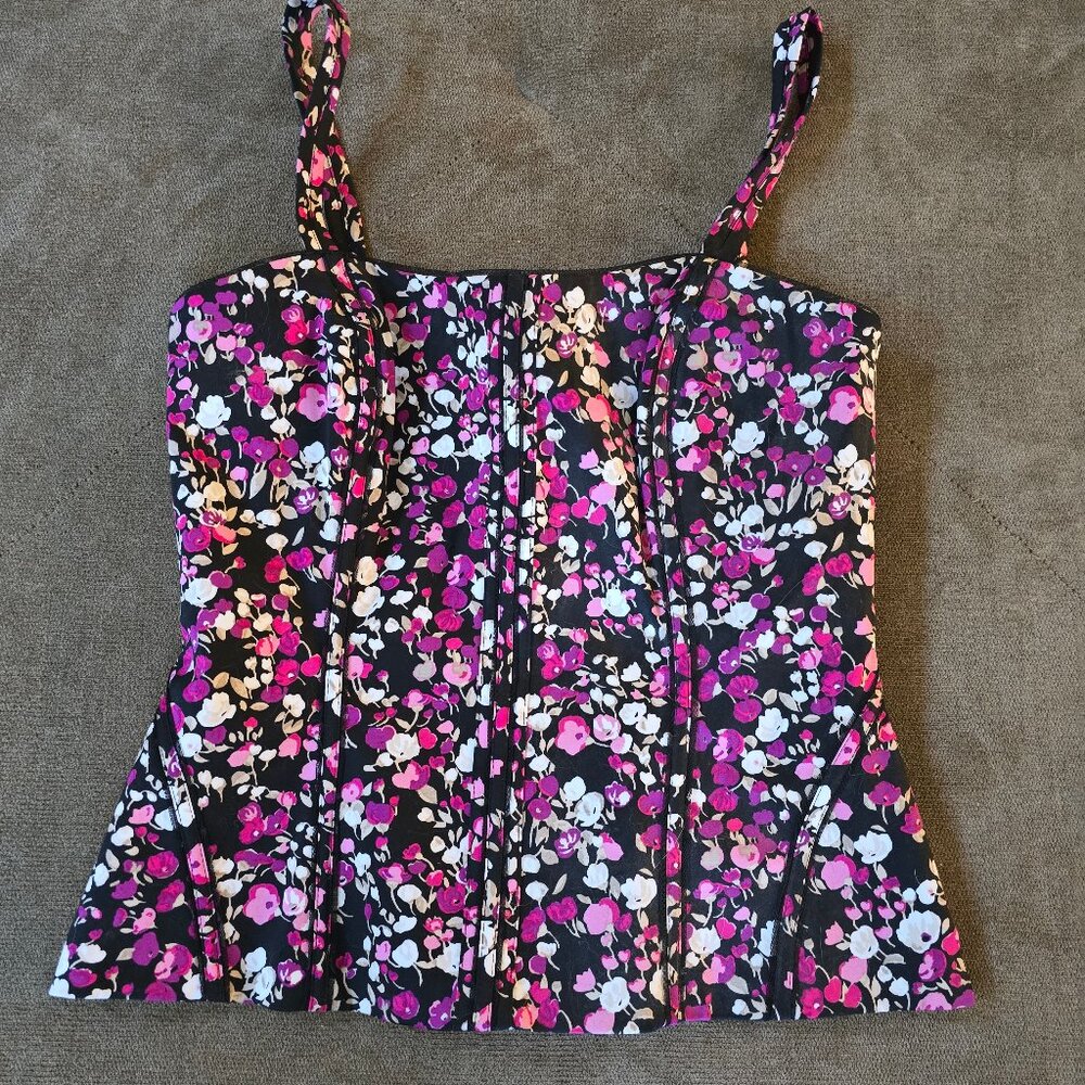 White House Black Market Bustier Top - Floral Pattern - Size 4 - New w/ tag